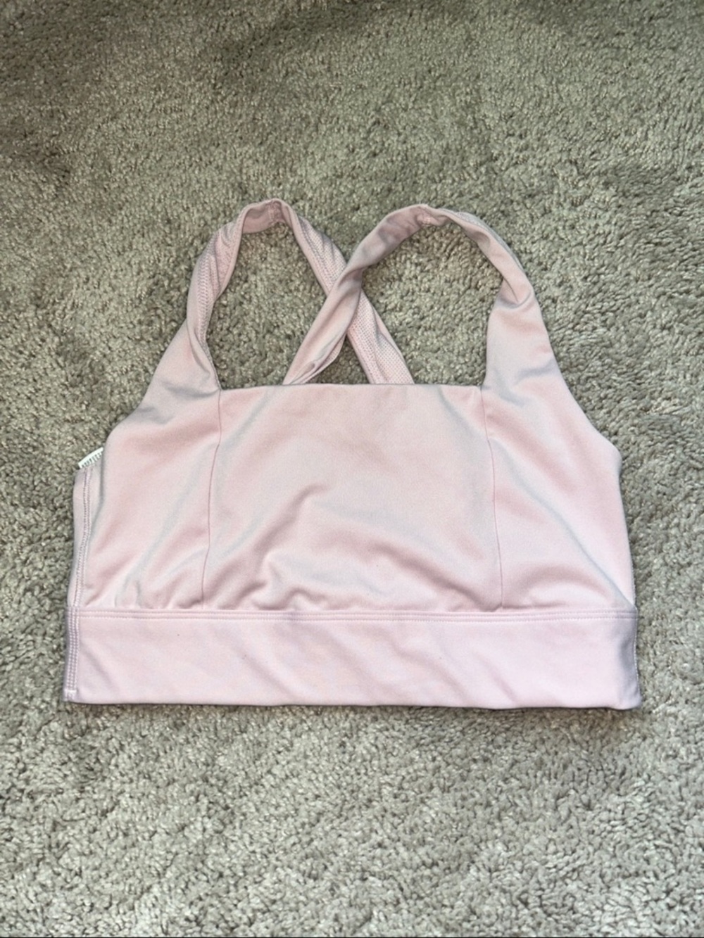 all in motion Pale Pink Cross-Back Sports Bra